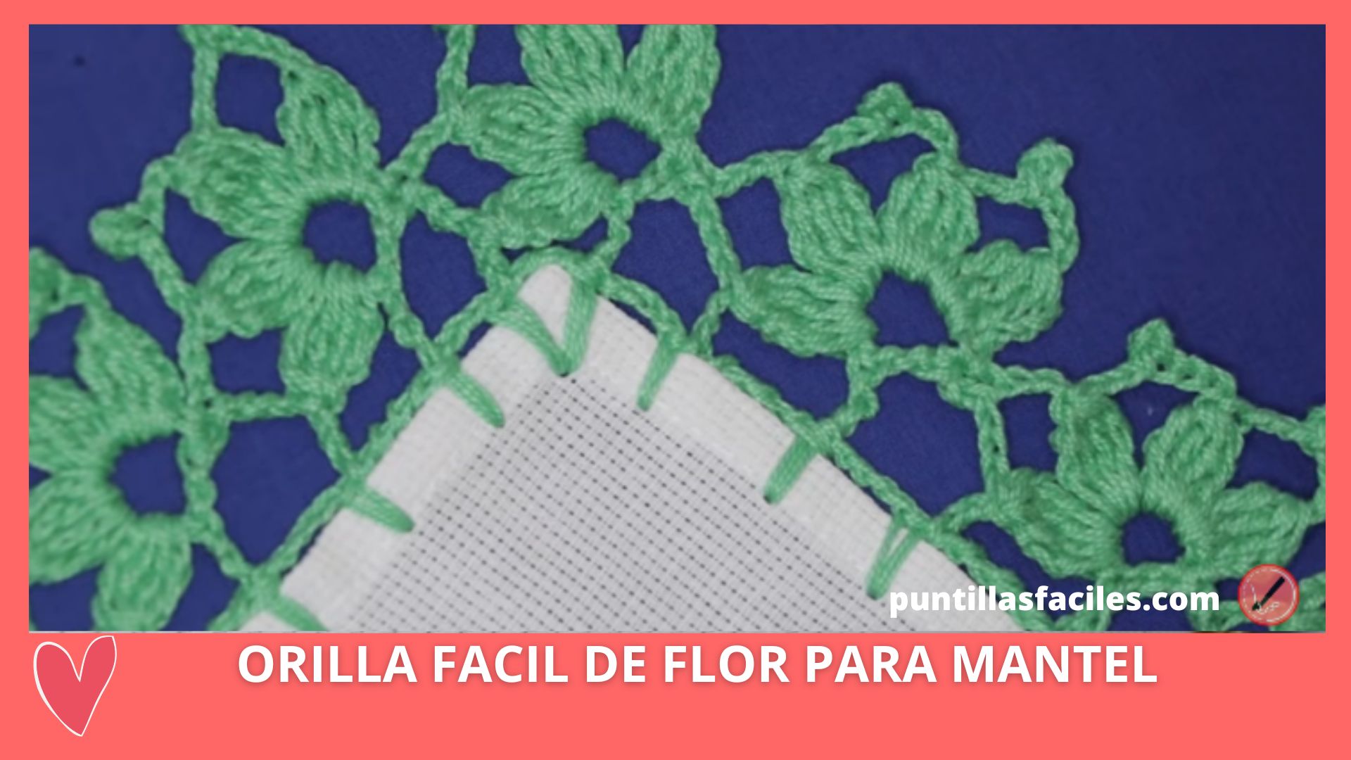 ORILLA FACIL DE FLOR PARA MANTEL