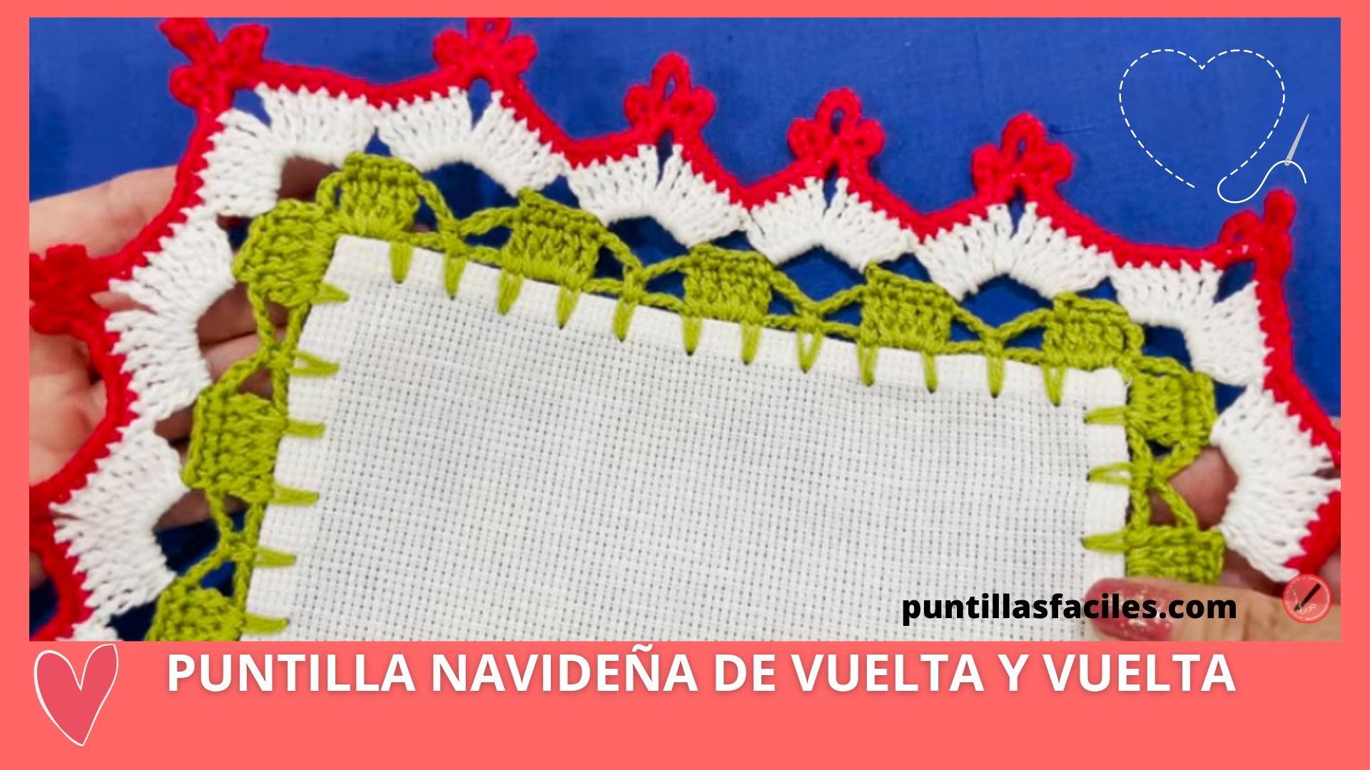 Puntilla navideña de vuelta y vuelta