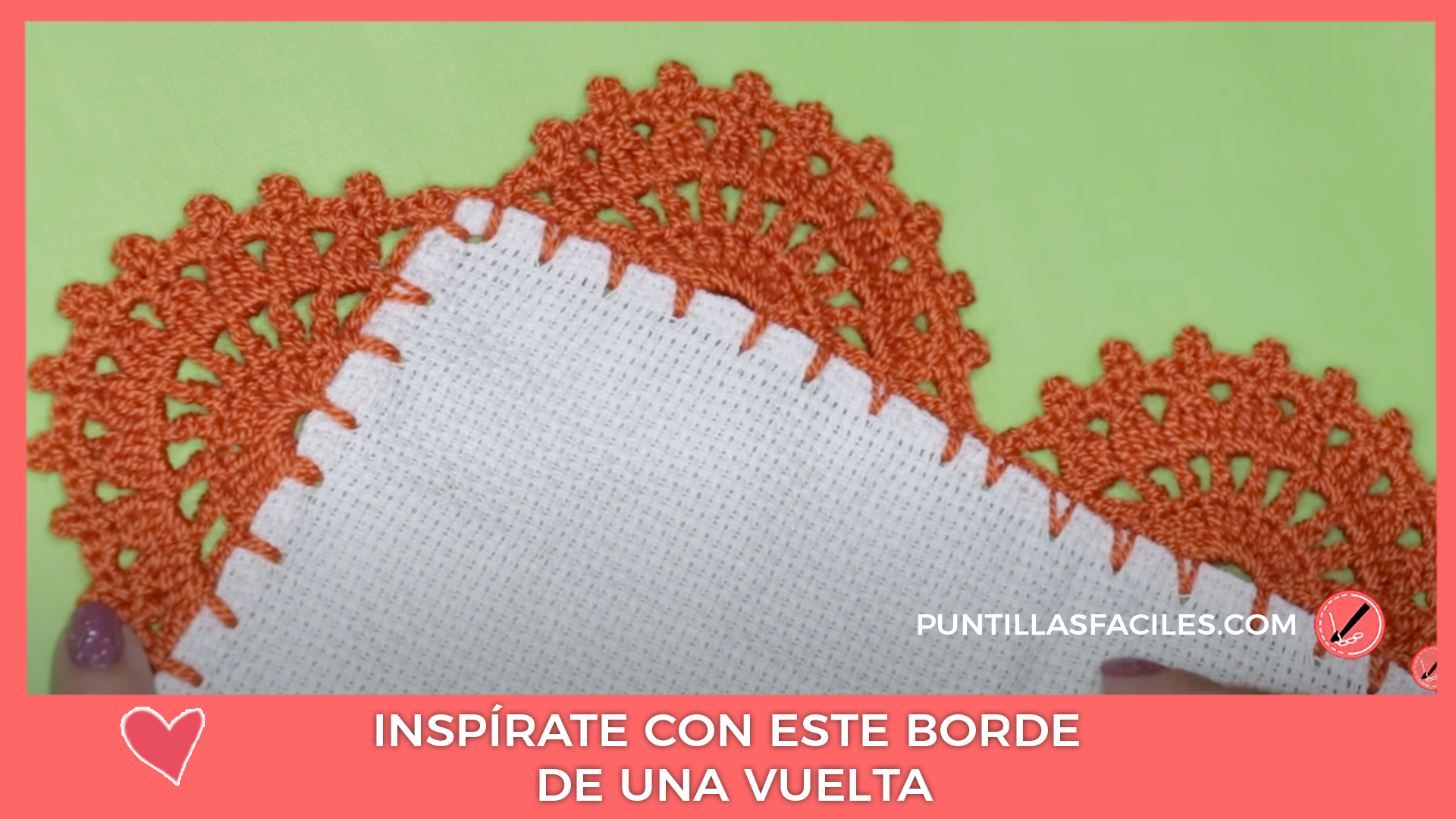 Inspírate con este borde de una vuelta_