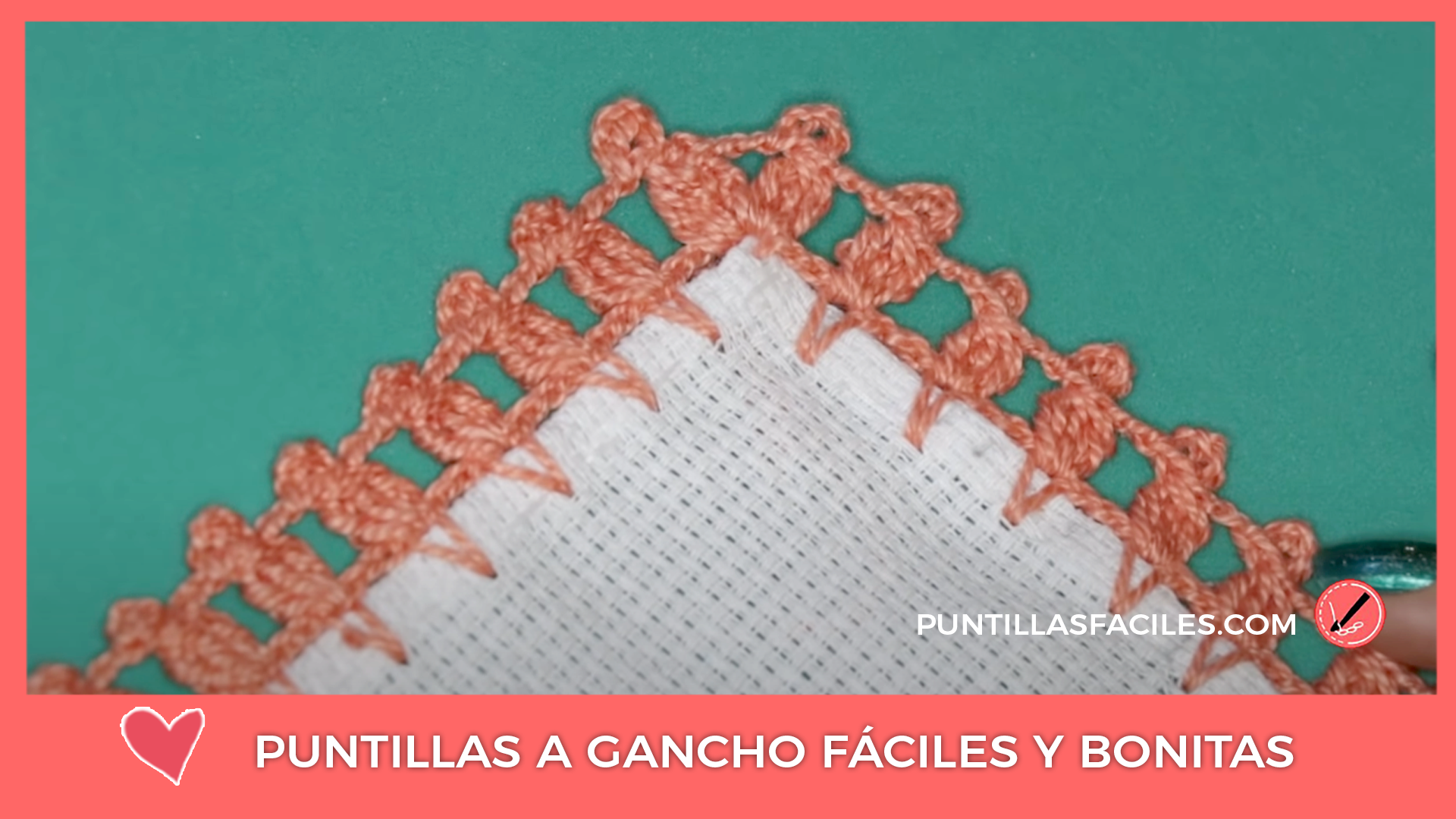 Puntillas a gancho fáciles y bonitas