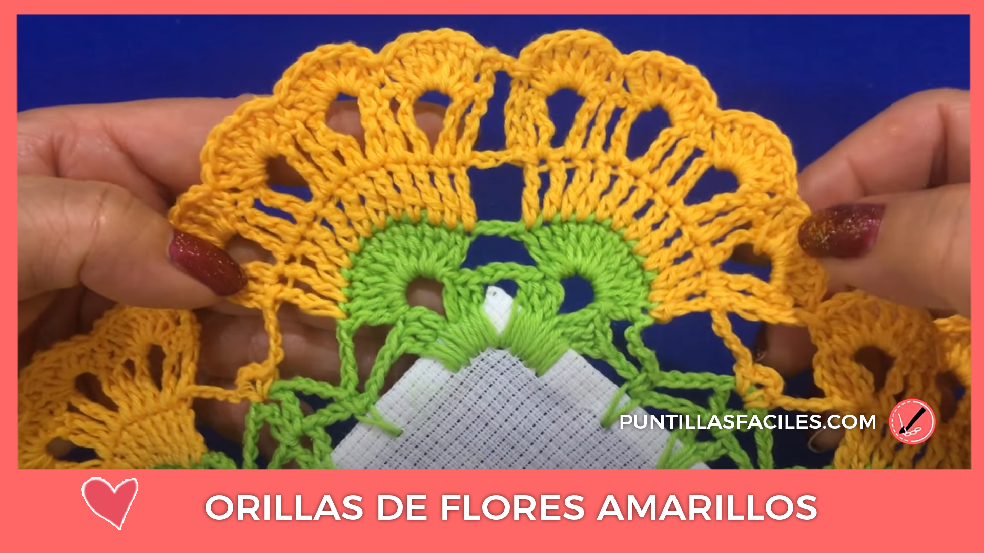 Orillas de flores amarillos