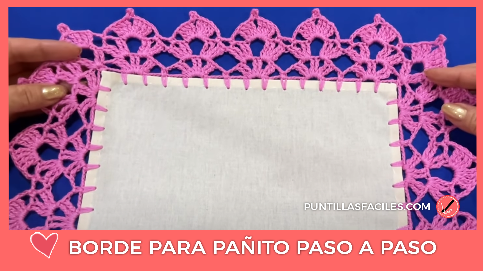 Borde para pañito paso a paso