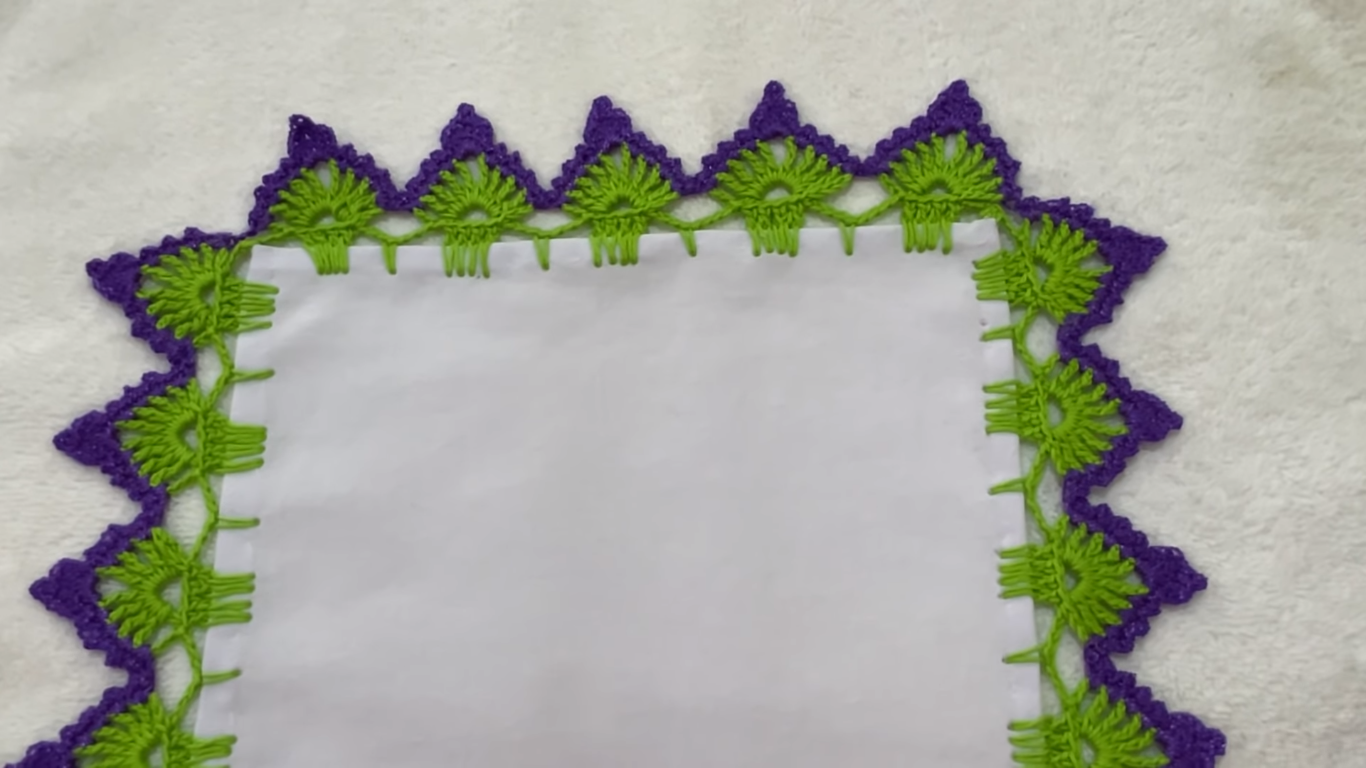Puntilla Colorida: Tutorial Fácil de Tejer para Servilletas