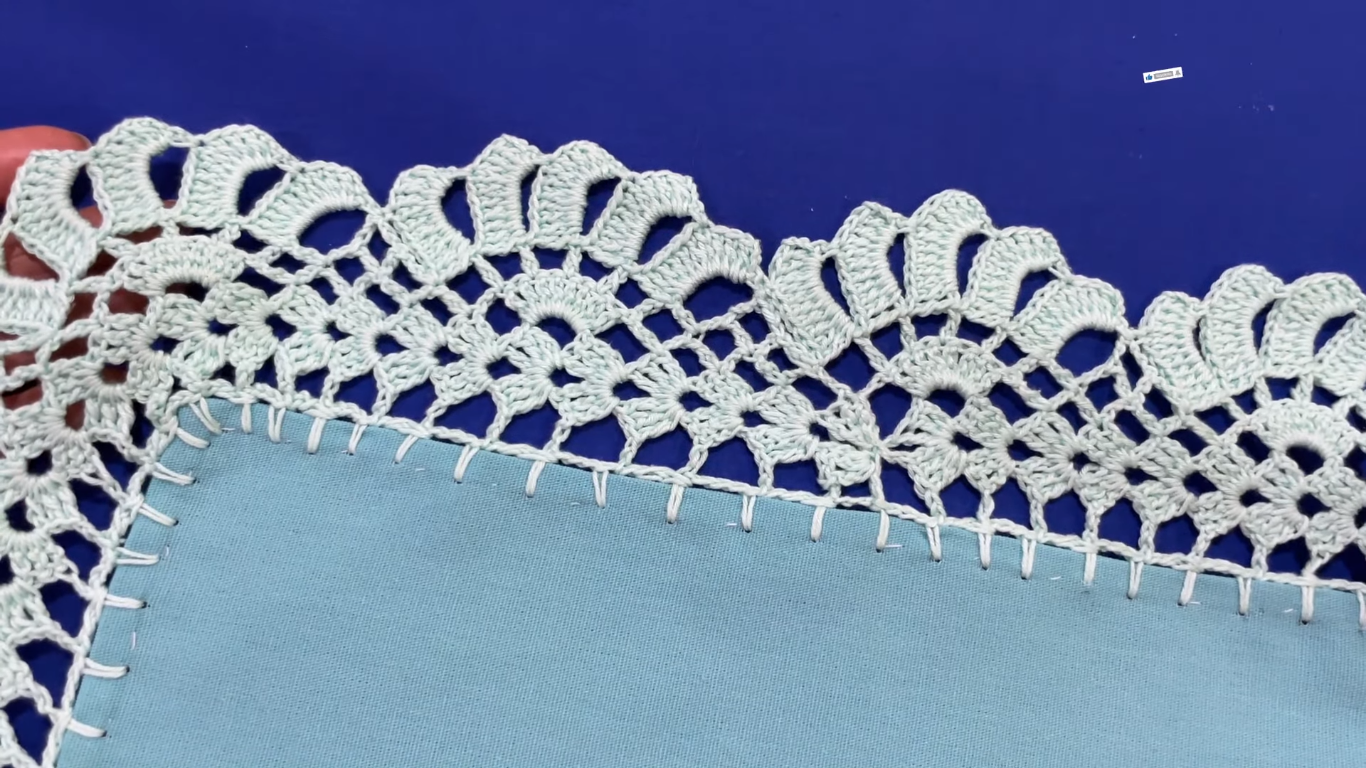 Tutorial Puntilla Floral para Proyectos Tejidos Grandes