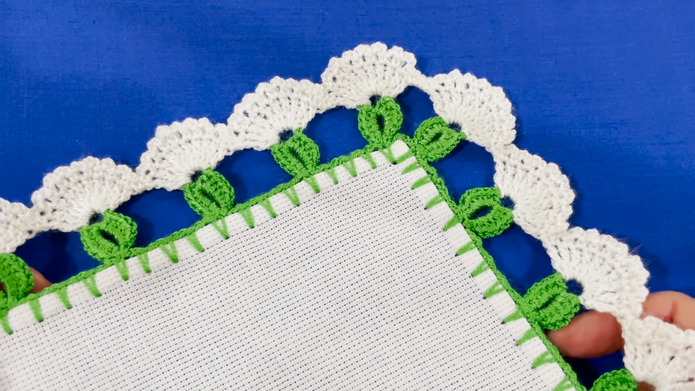 Claveles de Crochet para Decorar Servilletas y Manteles