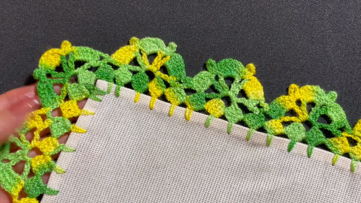 Crea una Orilla para Servilletas de Una Vuelta