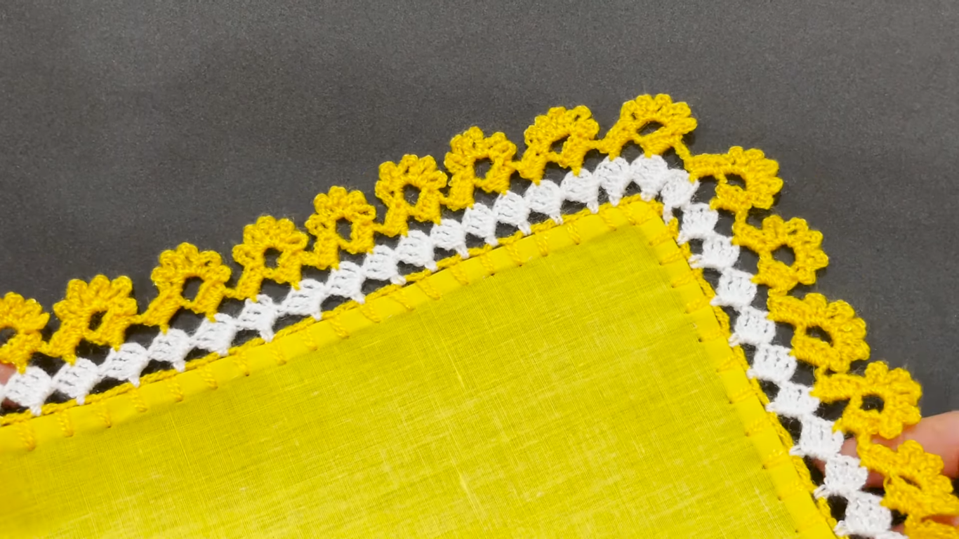 No te Cansaras de Tejer esta Puntilla Fácil y Bonita