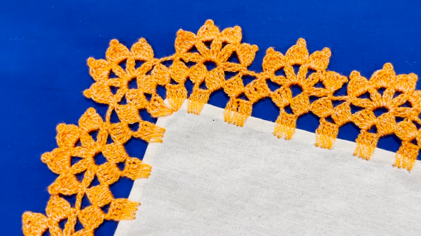 Puntilla Floral Sencilla para Servilletas y Manteles