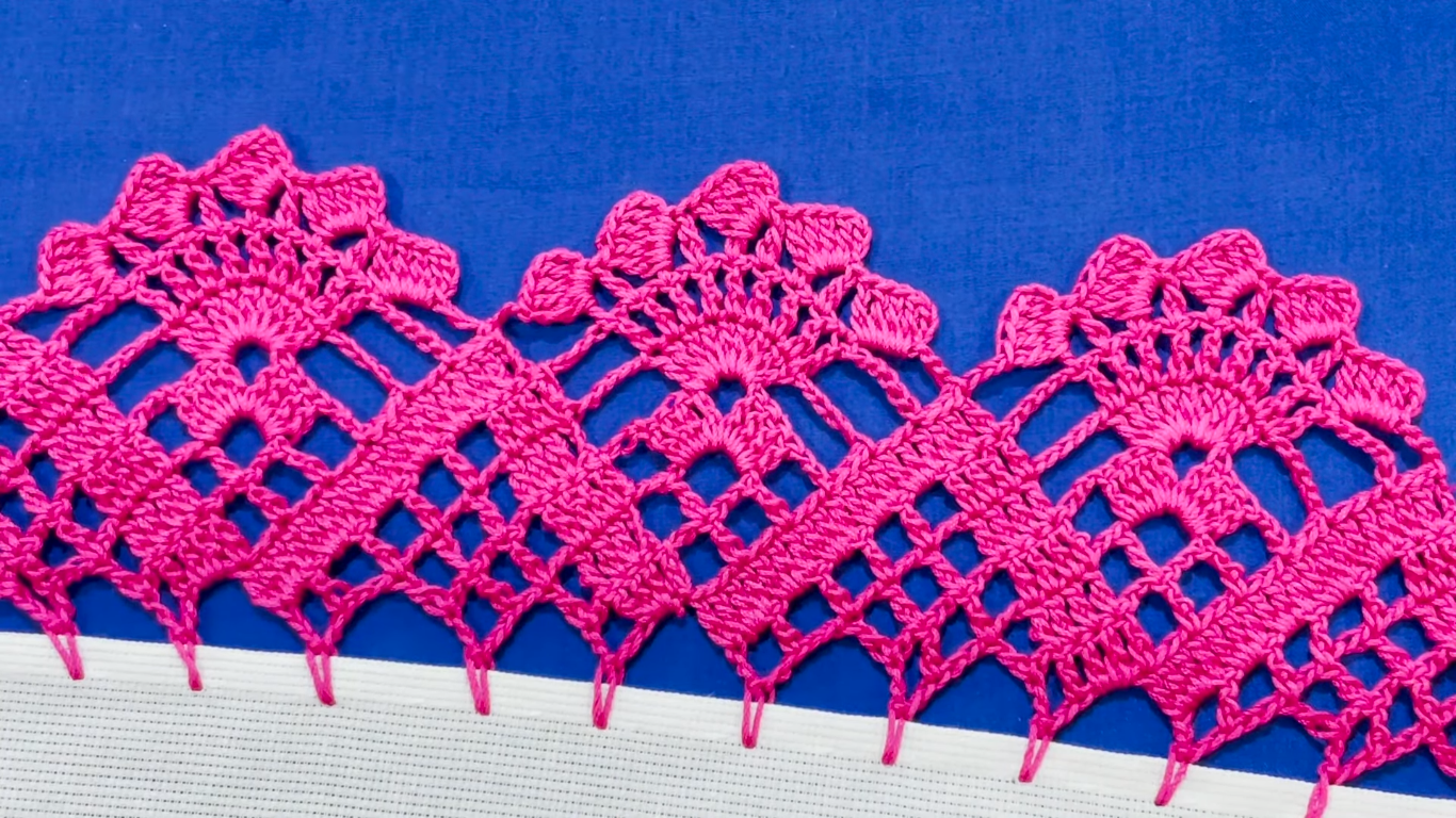 Puntilla de Crochet Paso a Paso para un Diseño Elegante y Versátil