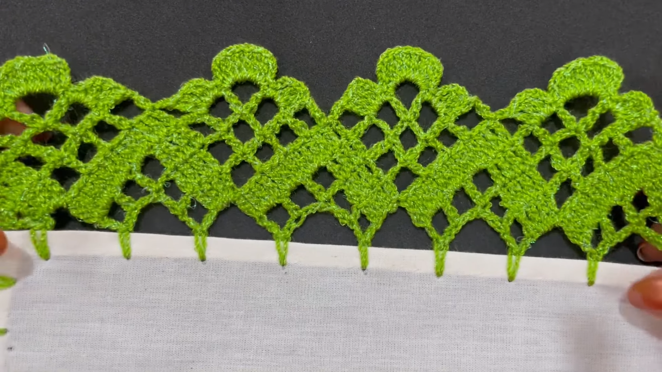 Aprende a Tejer Esta Puntilla de Una Vuelta