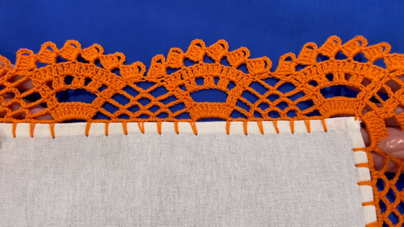 Espectacular Orilla Tejida Fácil Para Mantel