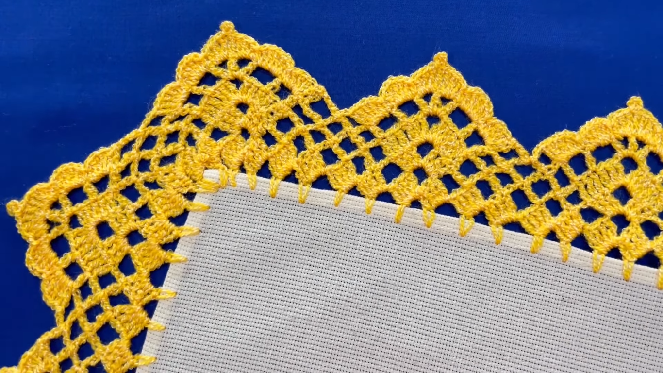 Orilla Para Servilletas Muy Fácil de Una Vuelta