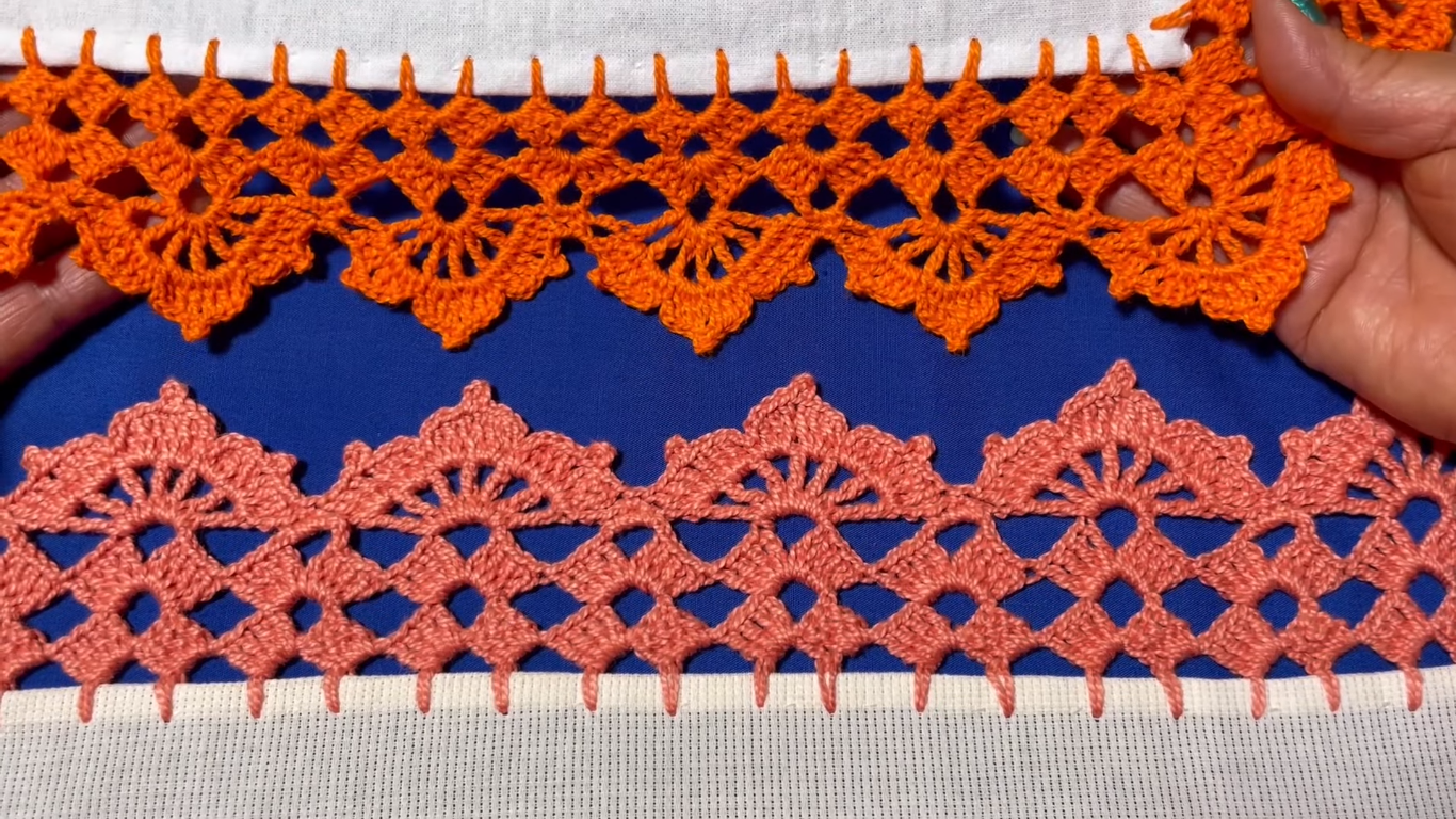 Bonita Puntilla Tejida para Servilletas o Manteles