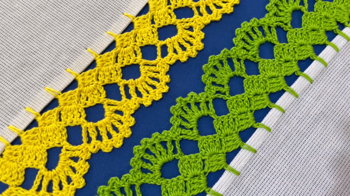 Hermosas Puntillas de Vuelta y Vuelta a Crochet