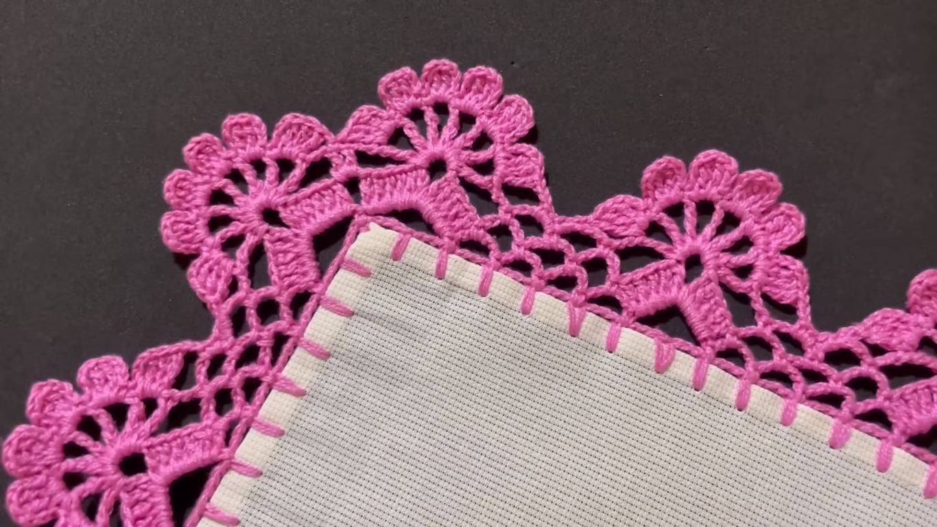 Puntilla Fácil de Flores Paso a Paso