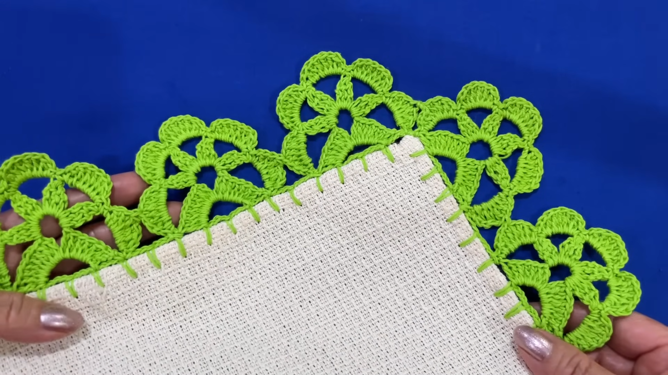 Teje Exitosamente Esta Puntilla de Una Sola Vuelta