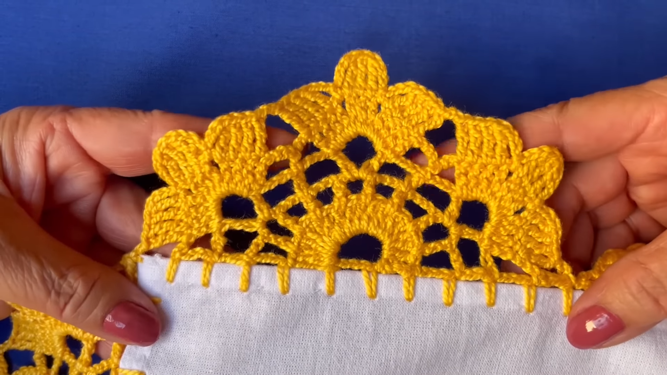 Tutorial de Puntilla de Flores para Mantelería