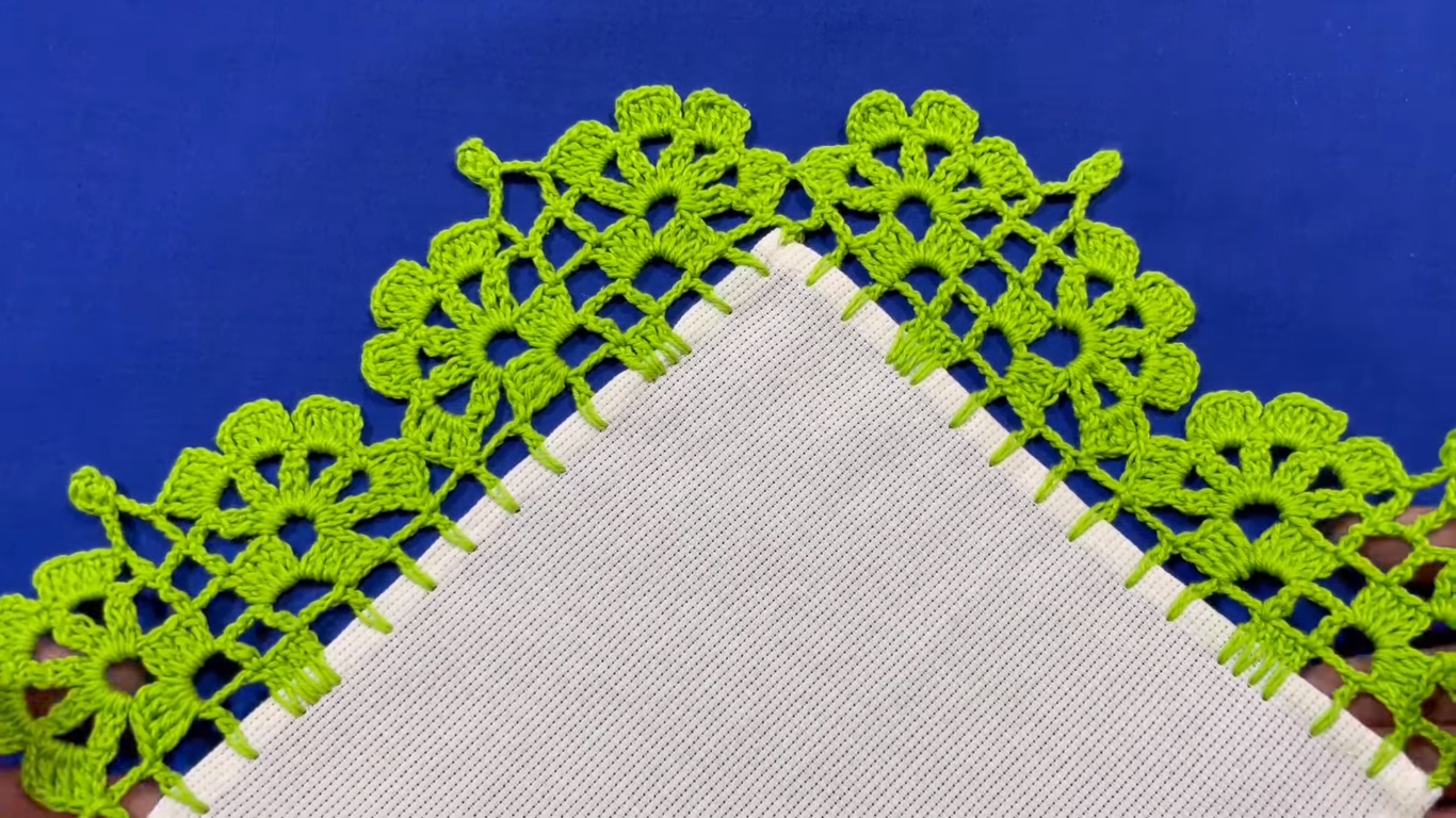 Aprende a Como Tejer Esta Puntilla de Una Vuelta