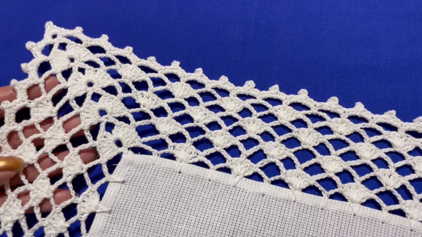 Puntilla de Vuelta y Vuelta: Tutorial de Tejido