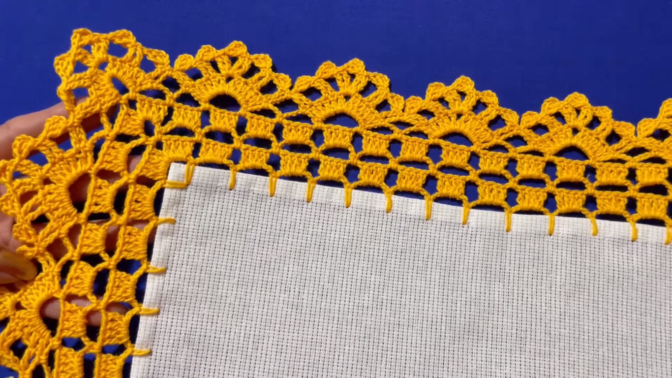 Tejer Esta Genial Puntilla Grande de Vuelta y Vuelta