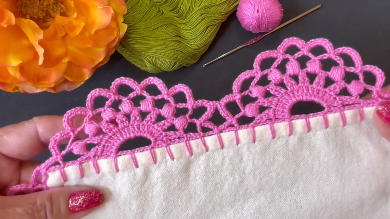 Aprende a Tejer Esta Puntilla Facilita Paso a Paso