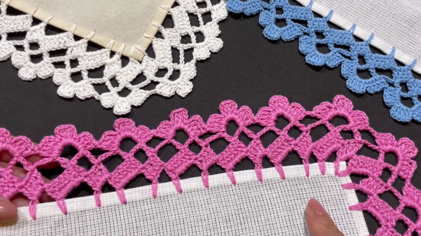 Puntilla Tejida en Solo Dos Vueltas