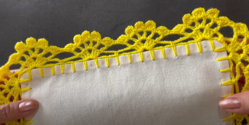 Cómo Tejer una Bonita Puntilla Paso a Paso  una de mis creaciones  #389