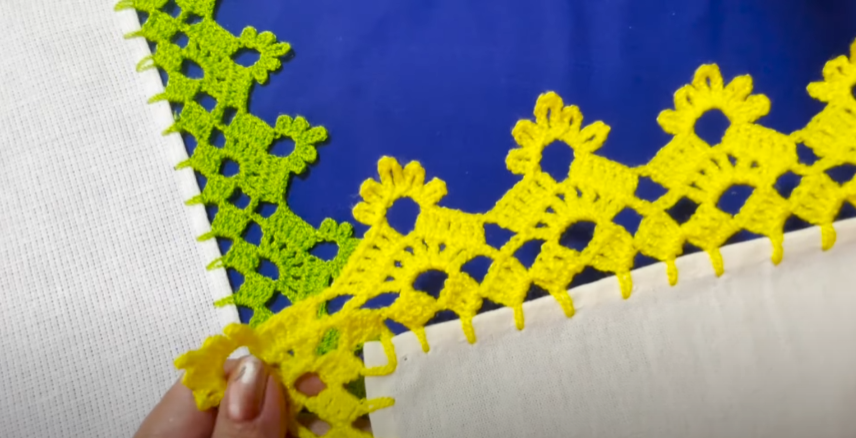Cómo tejer hermosas puntillas rápidas y fáciles en dos vueltas