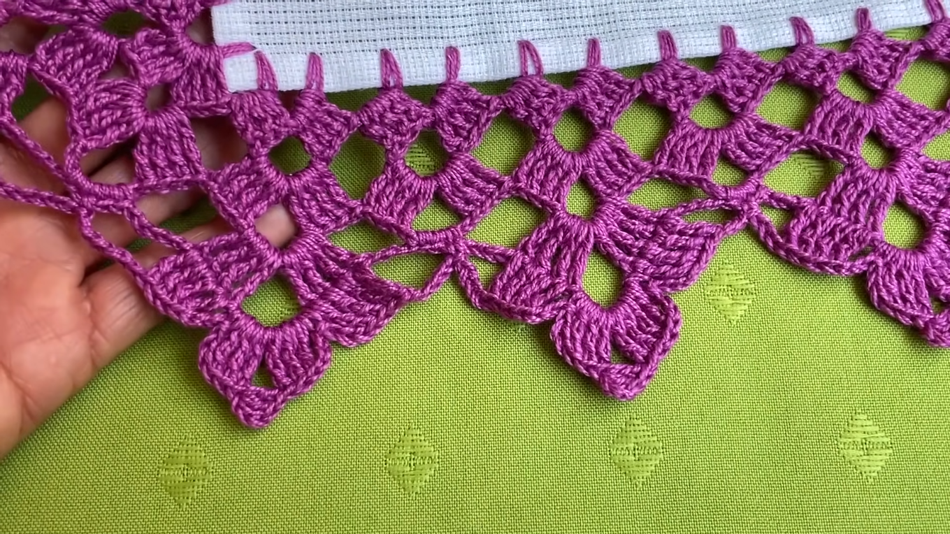 Nuevas 4 Vueltas!! Orillas para servilleta